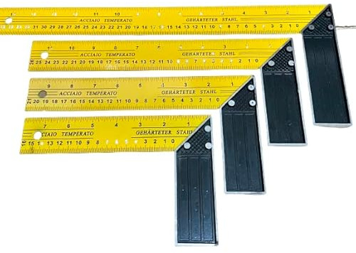 Zimmermannswinkel Schreinerwinkel Messwinkel Anschlagwinkel Tischler Winkel alle Größen 4er Set