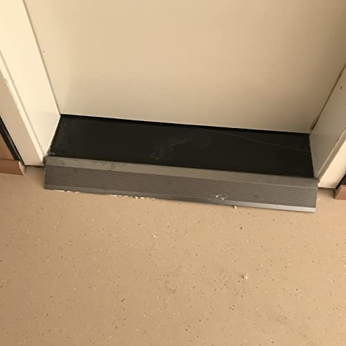 Bodenübergangsstreifen, Bodenstreifen zwischen Räumen, 4 Zoll 10 cm, extra breite Schwellenübergangsrampen für Türen, Selbstklebende Reduzierstücke/Kantenverkle