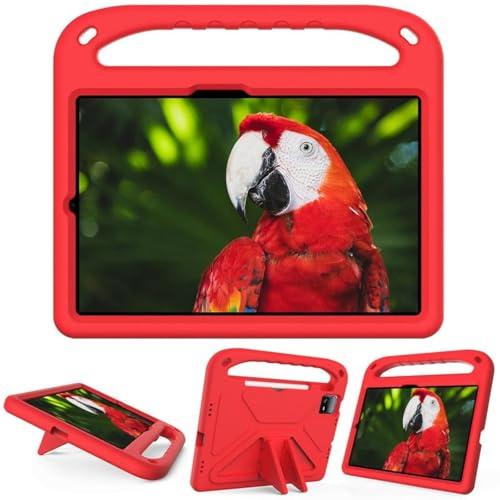 Funda Infantil para Xiaomi Mi Pad 6/6 Pro (11 Pulgadas 2023, 6ª generación), Espuma EVA, Ligera, a Prueba de Golpes, Duradera, Funda para Tablet con asa, Funda para niños, Rojo