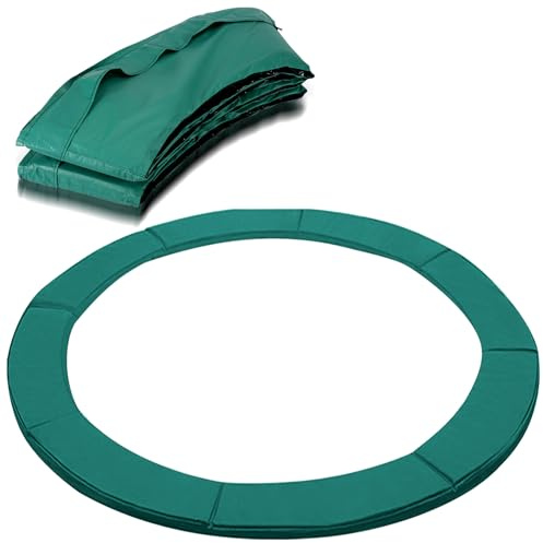 Herrselsam Housse de protection pour bord de trampoline de fitness, indéchirable, résistante aux rayons ultraviolets, tapis de sécurité, verte