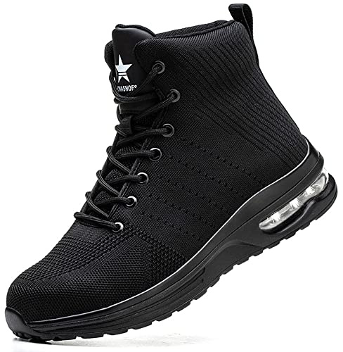Rona Shoes Bottes de Sécurité Chaussures de Sécurité Baskets de Sécurité Chaussure de Travail Légère Confortable Femme Homme