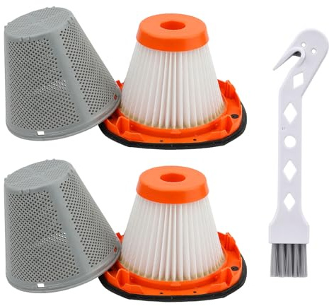 Paquete de 2 filtros de repuesto N900287 para aspiradora de mano inalámbrica Black and Decker BCHV001D1, BCHV001C1, BCHV001B 20V MAX POWERCONNECT, apto para aspiradora de mano inalámbrica CRAFTSMAN
