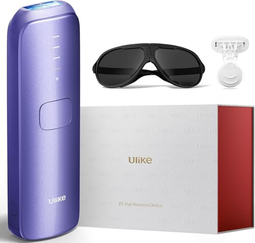 Ulike Air 3 IPL Geräte Haarentfernung für Gesicht und Körper zu Hause, Alternative zur Laserhaarentfernung, mit Saphir-Eiskühlsystem für schmerzfreie langanhaltende Ergebnisse, Lila