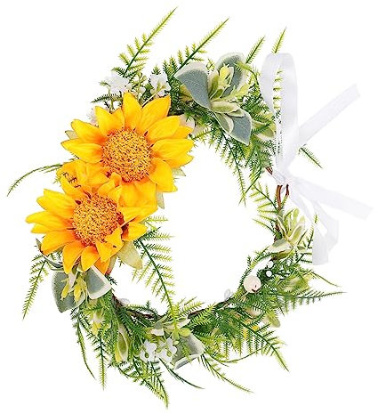 Healeved Sunflower Headband Blumenkronen-stirnband Für Hochzeiten Und Festivals Realistische Und Lebendige Blumen Perfektes Haarschmuck-accessoire Für Bräute Und Brautjungfern