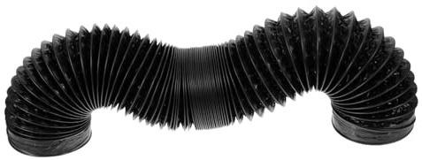 jojofuny 2m Ducting Aluminum Foil Tube Dryer Vent Hose Kit Air Exhaust Duct Hose for Tumble Dryer Kitchen