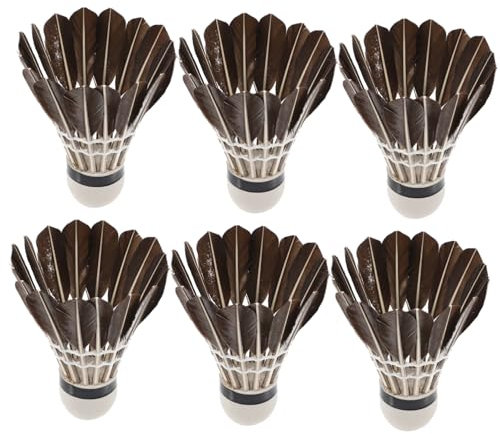 VANZACK 6stücke Federbälle Sport Tragbar Für Badminton-Training Federbälle Mit Schaumstoffkopf Für Fitness Und Unterhaltung