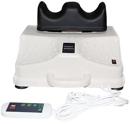 Appareil de fitness Blood Chi Machine de massage des pieds avec contrôle du fil, 10 vitesses réglables avec poignée de transport pour détendre les muscles