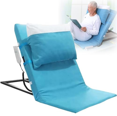 ylpddmm Hebebett Rückenlehne Verstellbare Lesebett Rückenlehne Bettstuhl mit Kopfkissen Sitzen Stehen Rückenlehne Nacken Lordosenstütze Zum Sitzen Im Bett,Rückenstütze Bett Verstellbar 25-80º