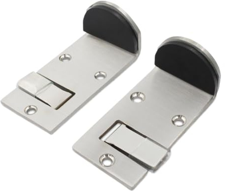 Türstopper zur Bodenmontage, Edelstahl-Türstopper, Sicherheitskeile mit Gummi-Pads für Wohnung, Reisen, Fast-Food-Restaurant, Vermietung, , Zuhause, Speisekammer