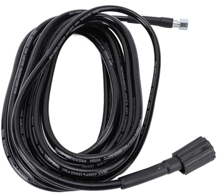Pongnas Hochdruck -Waschmaschinenschlauch Flexibler Druck Waschmaschinenschlauch Erweiterbarer Druckscheibeschlauch mit Universellen Anschlüssen für das Waschen von Wohnmobilen Betonbeton (10 m)