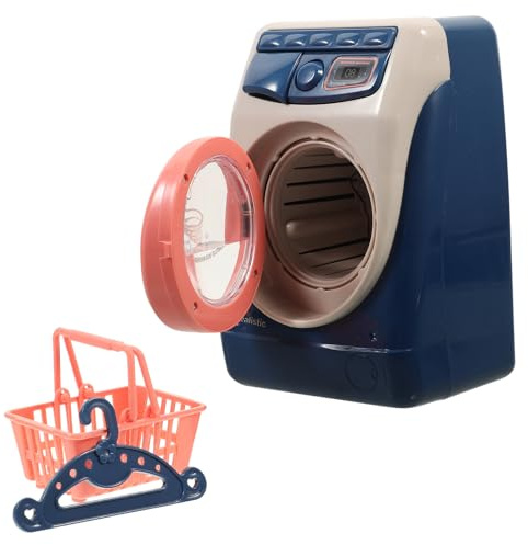 Mikikit Petit Appareil Électroménager avec Lumière, la Cuisine pour Garçon et Filles sans Pile, Simulateur Lave-Linge Mini Taille, Ensemble D’Accessoires Cuisine pour Tout-Petits, Jeu