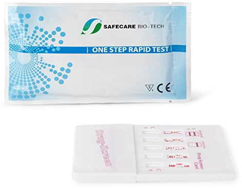 2x Multi Drogentest 10 Drogenarten Urin Multidrogentest Schnelltest THC Cannabis Kokain Opiate Urin Urintest Drogen Schnelltest schnelltester teststreifen Drogenschnelltest Drug Test Kit selbsttest