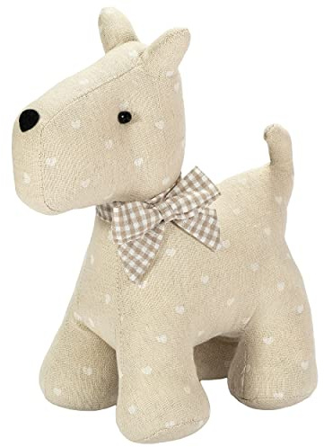 SPOTTED DOG GIFT COMPANY Türstopper Hund, Schwer Tier Stoff Türstopper 1,5 kg, Terrier Hund Deko, Geschenke für Hundeliebhaber Hundebesitzer - Terrier Herzen