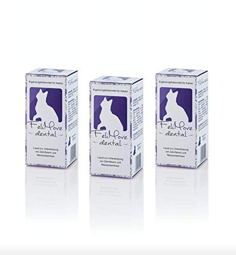 Dreierpack FeliMove dental - 3 x Liquid mit Vitalpilzen, Propolis, EPA und Zink zur Unterstützung der Maulhöhle