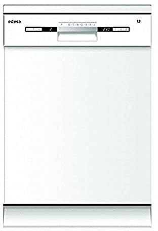 Edesa | Lavavajillas de Libre Instalación | Modelo EDW-6230 WH | Ancho de 60 cm | 7 programas | 49 dB de Potencia Acústica | Eficiencia Energética E