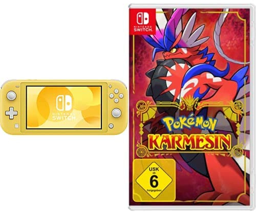 Nintendo Switch Lite Gelb + Pokémon Karmesin Switch