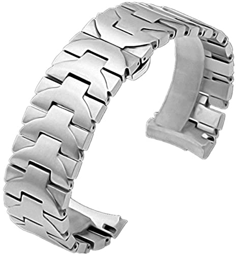 AIYIRUO Cinturino per Orologio per Panerai 22mm 24mm Acciaio Inossidabile Bracciale di Ricambio Metallo,Bracciale per Orologi Cinturino per Panerai Pam 44mm Panerai Pam 411 111 0059 Luminor