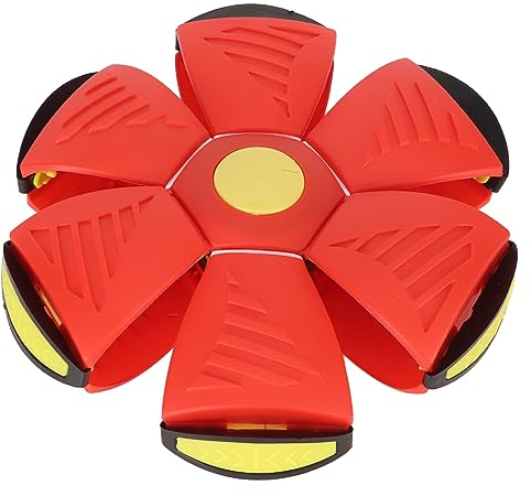 BEIJIALY Bola de Platillo Volador para Perros, Juguete de Bola Mágica, Divertido Interactivo Incorporado en Primavera Descompresión Platillo Volador Juguetes para Mascotas Al Aire Libre