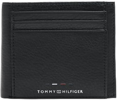 Tommy Hilfiger Herren Geldbeutel Premium Leather Extra Coin mit Münzfach, Schwarz (Black), Einheitsgröße