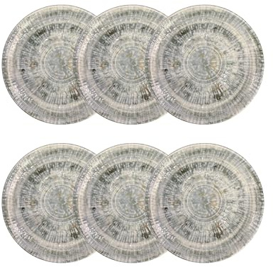 Bonna 6x Odette Olive Gourmet Untertasse Ø12cm 1,5cm hoch Porzellan MT-NCRGRM02KT Unterteller Kaffeeteller Teeteller Geschirr, ODTOLGRM02KT_6_on