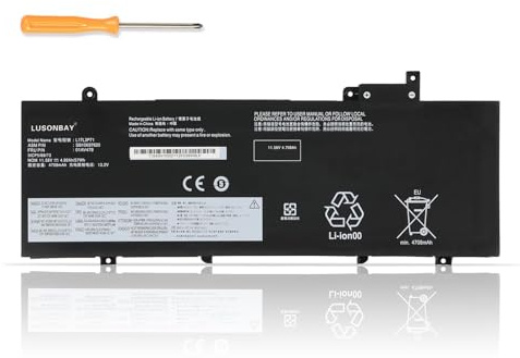 LUSONBAY L17L3P71 Laptop Battery Replacement For ThinkPad T480S Series L17M3P71 L17M3P72 01AV478 SB10K97620 01AV479 SB10K97621 01AV480 SB10K97622 11.58V 57WH
