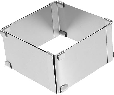 SHOWERORO Square Mousse Aus Edelstahl Wiederverwendbarer Tortenring Für Desserts Mousse Und Gebäck Hochtemperaturbeständig Silber Für Backen Und -kreationen