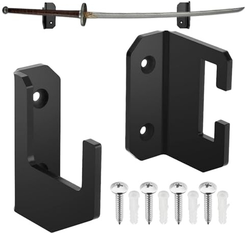 Support Mural Du Sabre - Étagère De Cintre Mural À Épée Acrylique, Cadre D'affichage D'armes Horizontal | Porte-montage Premium Sabre, Accessoire D'exposition Transparent Pour La Décoration De S