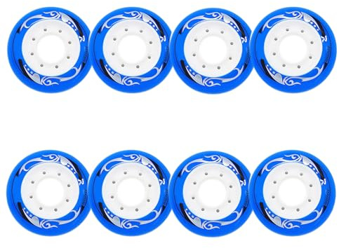 JCXYL EV 8er-Pack 85A Inline-Skate-Rollen 62 mm 64 mm 68 mm 70 mm Geräuschloser Betrieb Ersatz-Skate-Rollen für Asphalt-Inlineskating oder Rollhockey im Freien/in der Halle