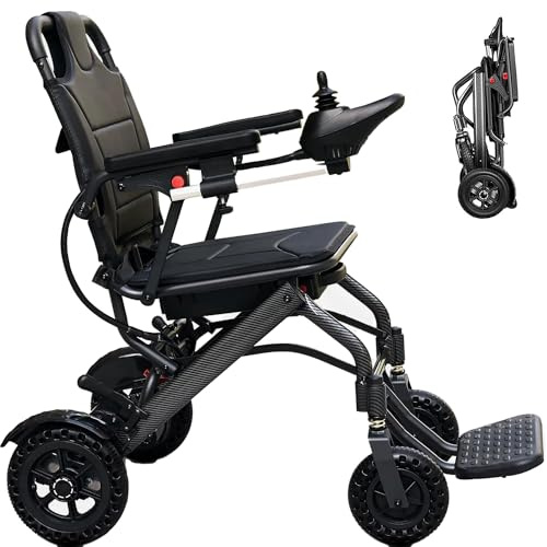 Fauteuil roulant électrique léger et portable motorisé pour adultes, 13 kg, 19 km d'autonomie, approuvé par les compagnies aériennes, double système de freinage