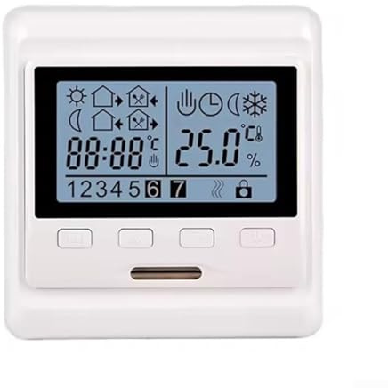 ZAMETTER Termostato digitale intelligente Programmabile Smart Wireless Termostati Ambiente Termostato Digitale da Parete Regolatore di Riscaldamento Centralizzato Gestione del Riscaldamento LED