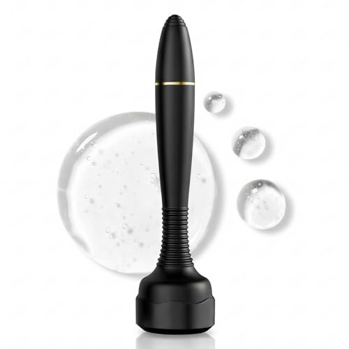 Derma Roller Microneedling Roller Stamp for Home Use Men Women Micro Needling Roller Stamp 0.25mm Black