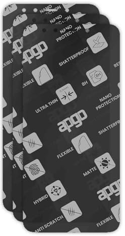 apgo 3x Cristal protector híbrido MATTE compatible con Xiaomi Mi A2 (Mi 6X), vidrio nano flexible, gran reemplazo para vidrio templado, resistente a los arañazos, pegamento total