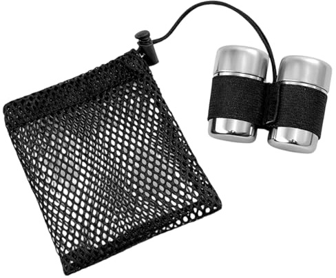 Travel Salt and Pepper Sets, Camping Salt and Pepper Set, Camping Seasoning Bottle, Mini Salt and Pepper Pots with Carrying Pouch for Kitchen, BBQ, Hiking Outdoors