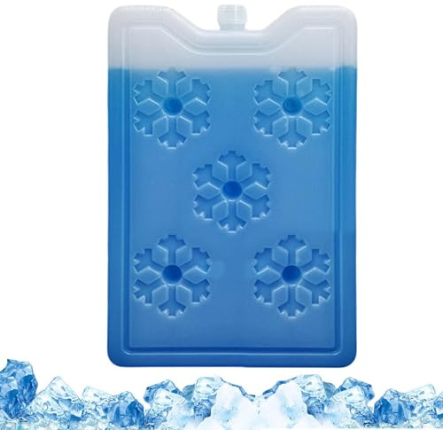Accumulatori di ghiaccio per frigoriferi, refrigerante sottile e durevole, pacchetti di ghiaccio in gel per frigoriferi, per viaggi all'aperto, picnic, escursioni, cucina, bevande e succhi, latte