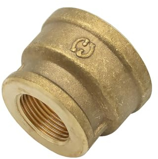 Stabilo-Sanitaer Messingfitting Reduziermuffe 3/4 x 1 1/4 Zoll Reduzierung Übergangsmuffe Messing Fitting Gewindefitting Rohrfitting