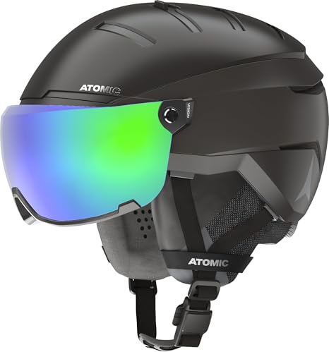 ATOMIC Savor GT AMID Visier HD Helm, Erwachsene, Unisex, Schwarz (Schwarz), 63/65 cm