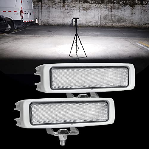 EXZEIT 96W Marine Boat Lights, 180° Beam Spreader Boat Lights For Night Fishing Docking Deck, 6.3Inch, 12/24V