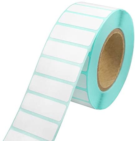 YapitHome 1900 Pezzi/Rotoli Etichette Adesive Bianche Piccole,30x15mm Etichette per Indirizzi,Etichette Adesive Compatibile per Cucina,Ufficio,Negozi,Contenitori