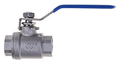 MGRAS 1/23/4 1-1/22 Größe weibliche volle Ports 304 Edelstahl SS201 Zweiteiliger Kugelhahn Dn15 dn20 dn32 dn50 Kugelhahn (Specification : 1-1/2, Voltage : Stainless Steel 304)