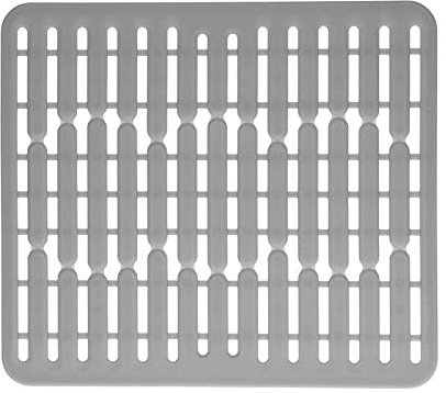 Alvinlite Spülmatte für Spülbecken, Mehrzweck Pülbeckeneinlage, Silikon Spülbeckenmatte zum Abtropfen von Untersetzern Hitzebeständig und rutschfest, 32.5 x 28.7 x 1.1cm