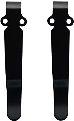 KNIFIUS 2-teilige tiefe Trage Taschenmesser Clips, Titan Legierung Taschenclip für EDC Messer, Klappmesser Ersatzclips Praktisches Taillenzubehör (B)