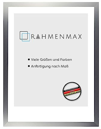RahmenMax Skane Puzzlerahmen Bilderrahmen Posterrahmen 70x100 cm Farbe Alu Gebürstet Dekor Passgenau Handgefertigt inklusive Antireflex Acryl Verglasung