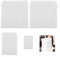 Firavggu 4 Sacchetti Filtro Brew Bag Nylon 120 microsacchetti pressa Filtro a Luppolo 4 Dimensioni Birra Brewbag Riutilizzabile Bianco Sacchetto Filtro Filtro Filtro Vino per Frutta Vino Succo di