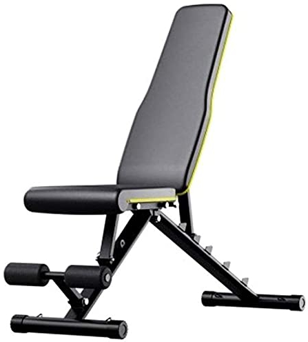 Verstellbare multifunktionale Sit-up-Bank, klappbare Hantelbank/Bauchmuskelbrett für den Innenbereich + Fitness-Handtuch, für Krafttraining, Bankdrücken, Fitnessgeräte, maximale Belastung 350 kg