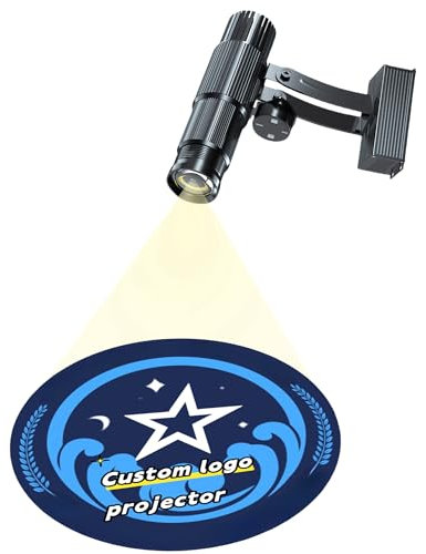 Proyector de Logotipo Personalizado, 20W/60W/90W/110W, Pequeño Lámpara de Proyección LED Giratoria Impermeable para Exteriores