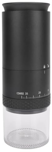 Molinillo de café Pequeño One Touch, 38 Configuraciones de Molienda Recargable por USB, Capacidad de Polvo de 110 Ml con Cámara Extraíble, Compacto y Liviano para el Hogar, la