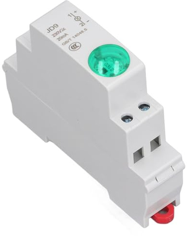 Voyant LED pour Rail DIN, Circuit d'indication de Signal, Indicateur LED de Type Rail pour Boîtier de Distribution CA CC 230 V, Lampe de Signalisation sur Rail DIN, Voyant Tableau Electrique