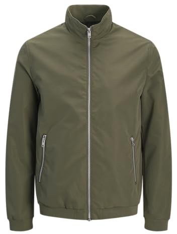 JACK & JONES Jjerush Harrington Bomber Noos, Dammig oliv, XL