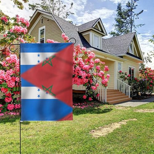 Drapeau du Honduras, drapeau marocain double face 28 x 40 pouces, décoration extérieure de jardin