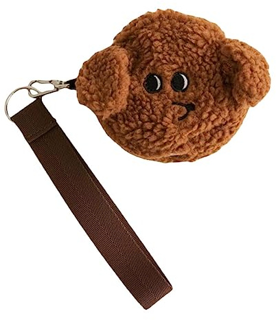 TOYANDONA Porta Bolsas para Excrementos de Perro de Felpa Dispensador Compacto y con Diseño Colgante para Mascotas Pequeñas y Paseos Accesorio Práctico para Viaje y Recogida Higiénica de